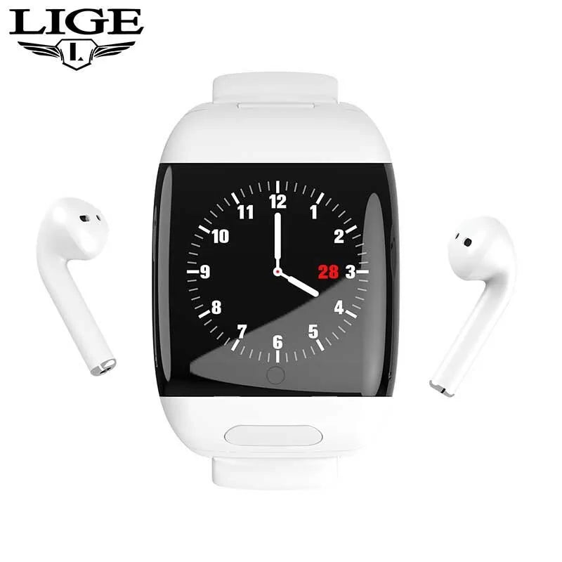 LIGE Sports Smart Watch with Bluetooth Earphones